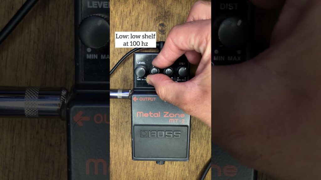 Just Video – Boss Metal Zone EQ Cheat Sheet (pedal used as preamp, direct to interface)