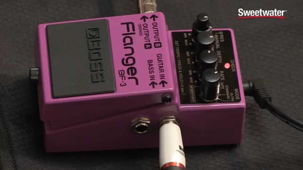 Just Video – BOSS BF-3 Flanger Pedal Review by Sweetwater