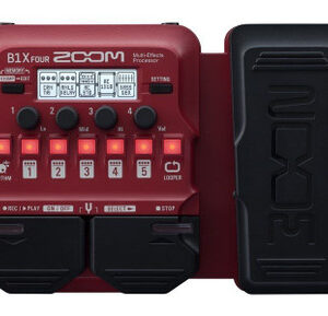 Zoom B1x Four Multi Effects Processor with Expression Pedal
