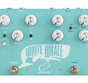 Crazy Tube Circuits White Whale Analog Spring Reverb with Tremolo FX Pedal