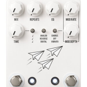 JHS Pedals Flight Delay Pedal With Tap Tempo in White