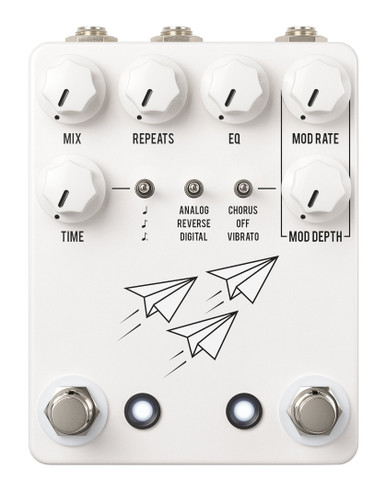 JHS Pedals Flight Delay Pedal With Tap Tempo in White