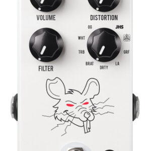 JHS Pedals Packrat 9 in 1 Rat Distortion Pedal in White