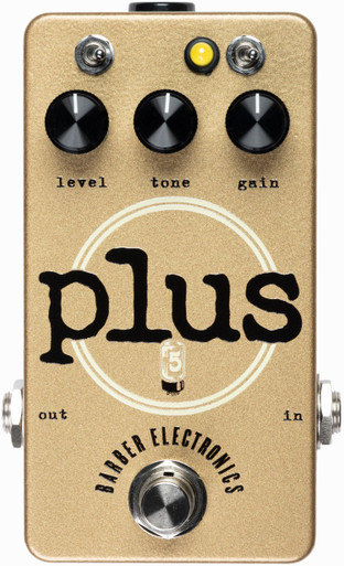 Barber Electronics Five Watt World PLUS Boost Overdrive Pedal in Gold