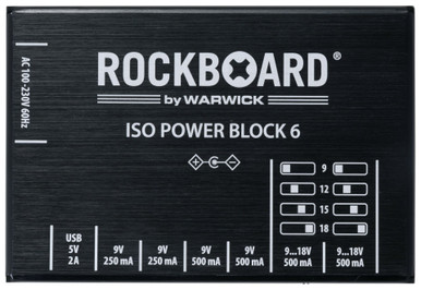 "Rockboard Power Block ISO V6 IEC, 9 to 18V, 100/230 Volt"