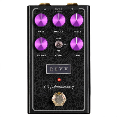 Revv Amplification G3 Anniversary V2 Preamp, Overdrive & Distortion Pedal in Purple