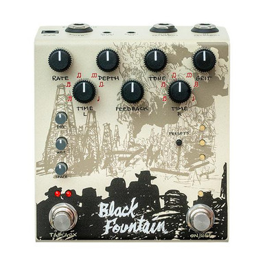 Old Blood Noise Endeavors Black Fountain Stereo Delay Pedal in Cream