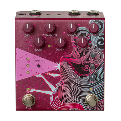 Old Blood Noise Endeavors Sunlight Stereo Modulated Reverb Pedal in Maroon