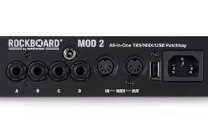 Rockboard MOD 2 Black - All-in-one Patchbay - TS/TRS, MIDI & USB