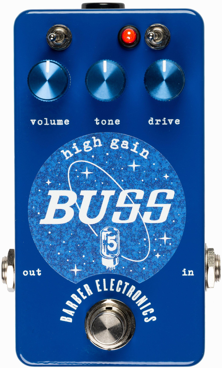 Barber Electronics Five Watt World BUSS High-Gain Drive Pedal in Blue