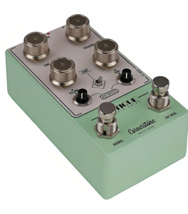 Cornerstone Antique V3 Overdrive Pedal in Surf Green - Image 2