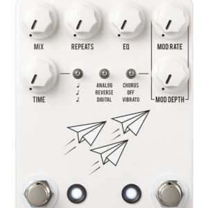 JHS Pedals Flight Delay Pedal With Tap Tempo in White - Image 3