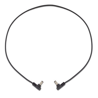 Rockboard Flat Power Cable angled/angled - 23.62 inch - Black