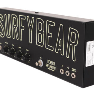 Surfy Industries SurfyBear Reverb Pedal Metal Black with SurfyPan - Image 2
