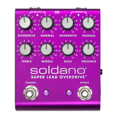 Soldano SLO Super Lead Plus Overdrive Pedal in Purple