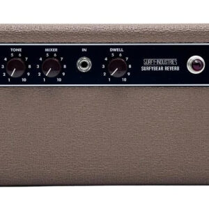 Surfy Industries SurfyBear Reverb Pedal Classic Brown with SurfyPan Extra - Image 3