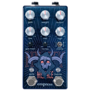 Empress Limited Edition Heavy Menace Distortion Pedal in Opalescent Blue-Purple Sparkle - Image 3