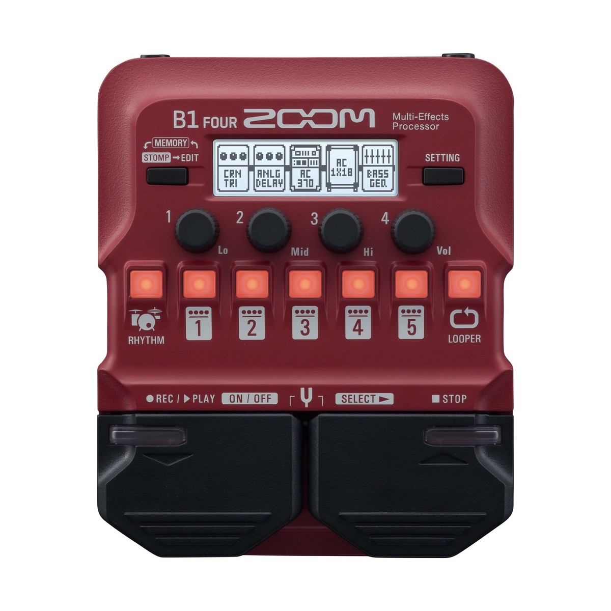Zoom B1 FOUR Bass Multi-Effects Pedal