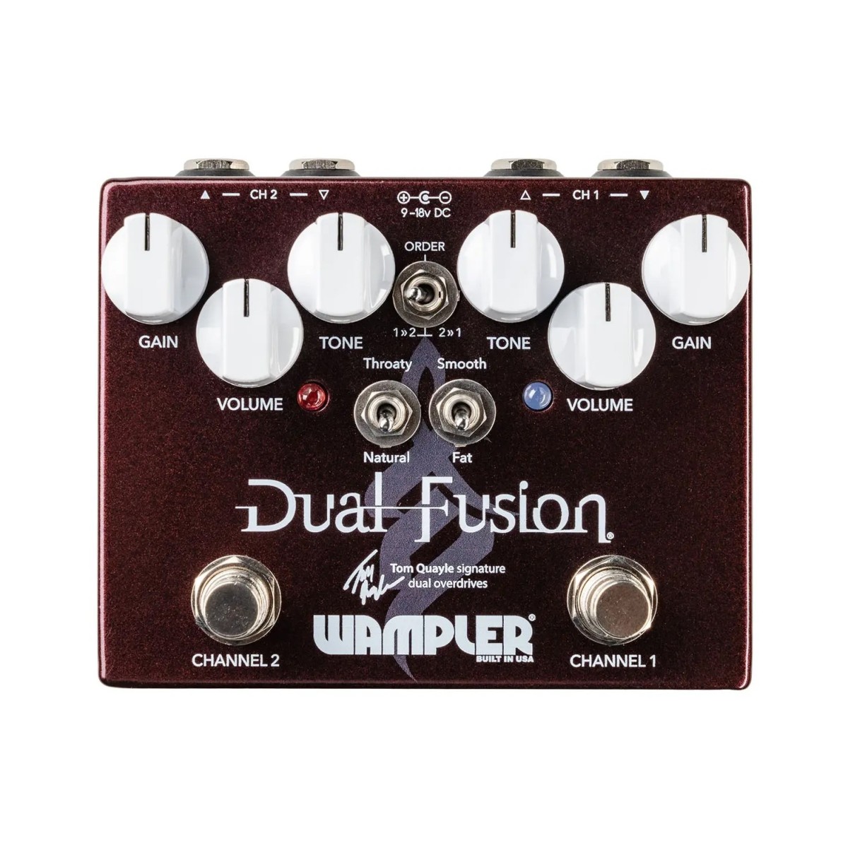 Wampler Dual Fusion V2 Tom Quayle Overdrive Pedal