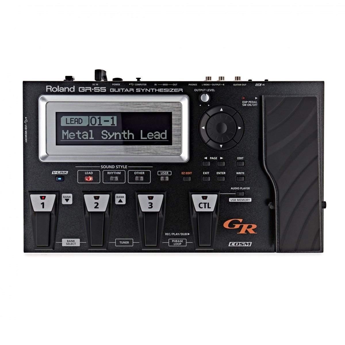 Roland GR55S-BK Guitar and Bass Synthesizer (No Pickup)