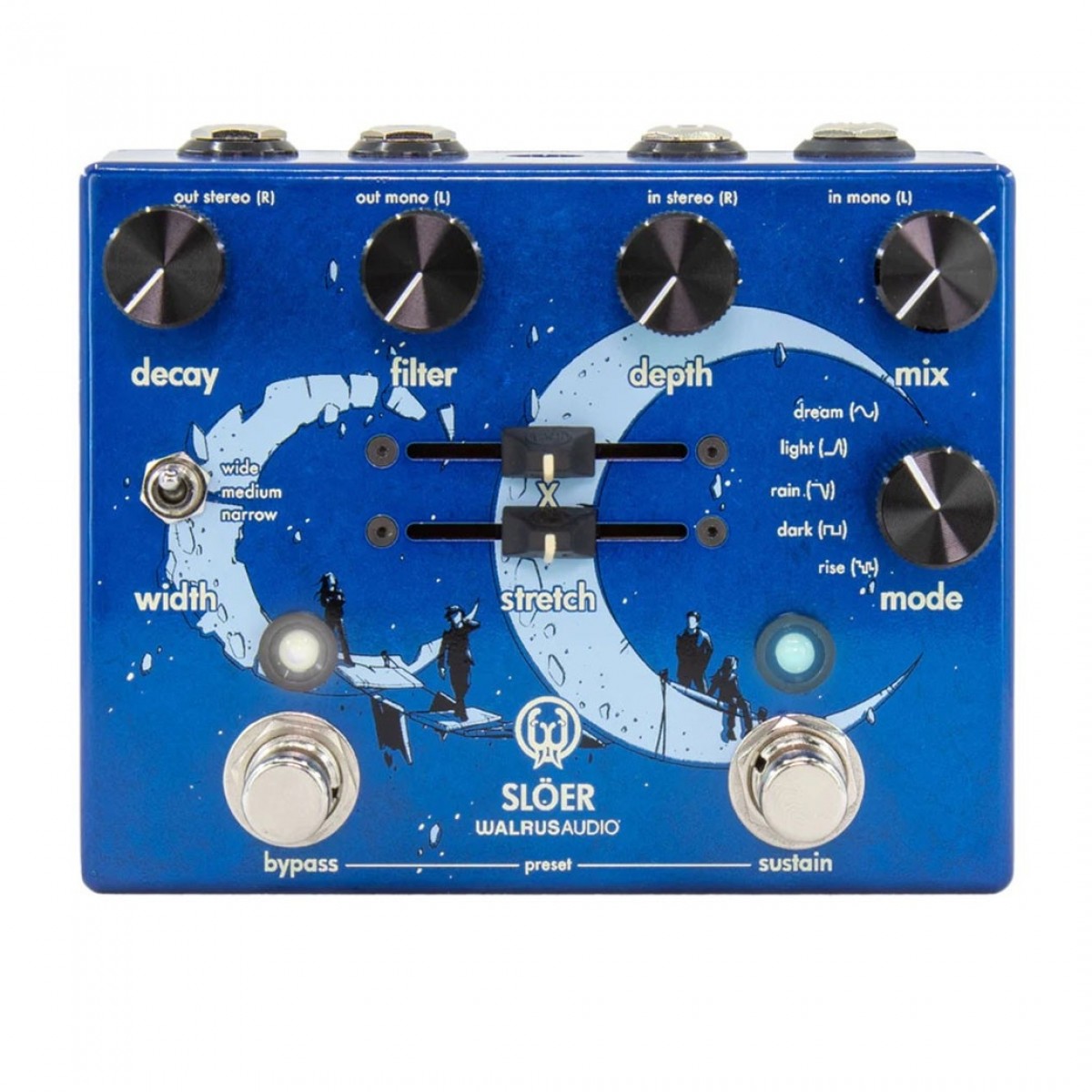 Walrus Audio Slöer Stereo Ambient Reverb Blue