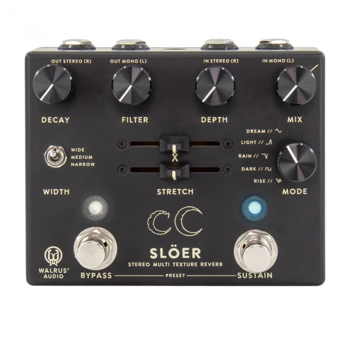 Walrus Audio Slöer Stereo Ambient Reverb Black