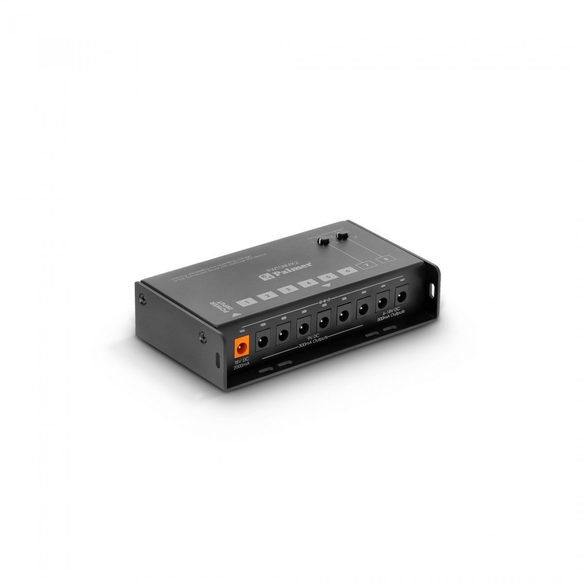 Palmer PWT 08 MK2 Universal 9V Pedalboard Power Supply 8 Outputs