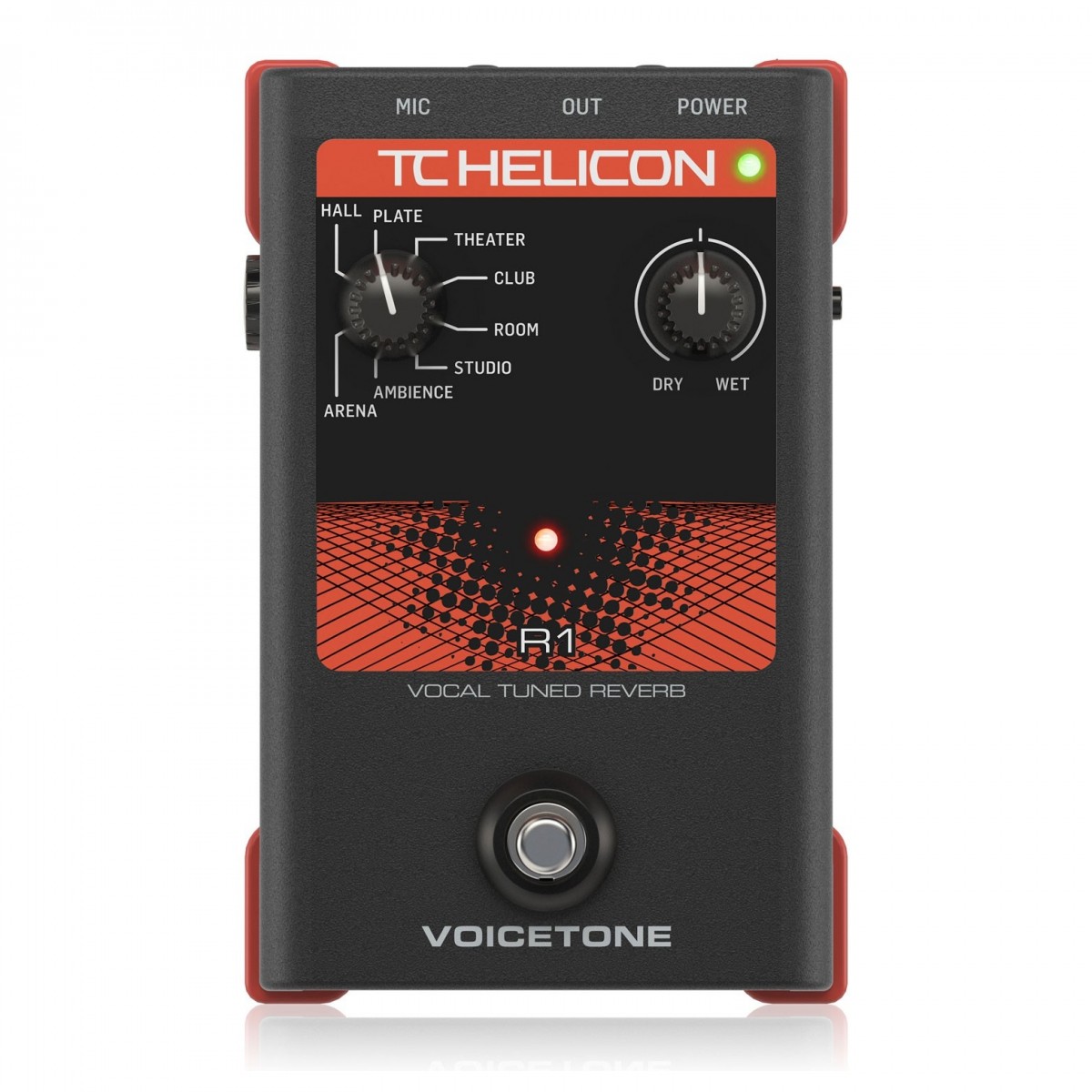 TC Helicon VoiceTone R1 Vocal Tuned Reverb Voice Processor