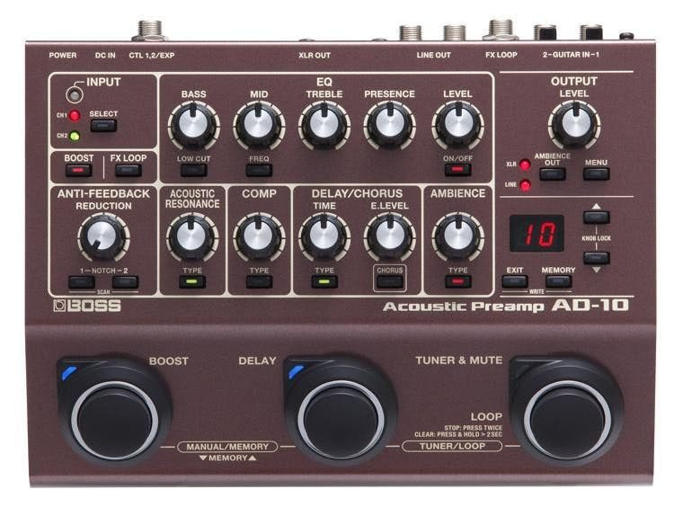 Boss AD-10 Acoustic Preamp Pedal
