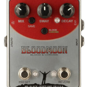 Mr. Black BloodMoon Blood and Chrome Dual Modulated Reverb Pedal - Image 1