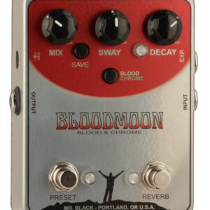 Mr. Black BloodMoon Blood and Chrome Dual Modulated Reverb Pedal - Image 5