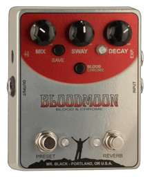 Mr. Black BloodMoon Blood and Chrome Dual Modulated Reverb Pedal - Image 3
