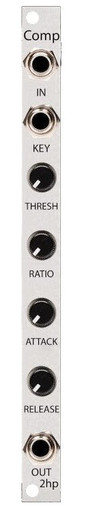 2hp Comp Compressor with Sidechain Eurorack Module