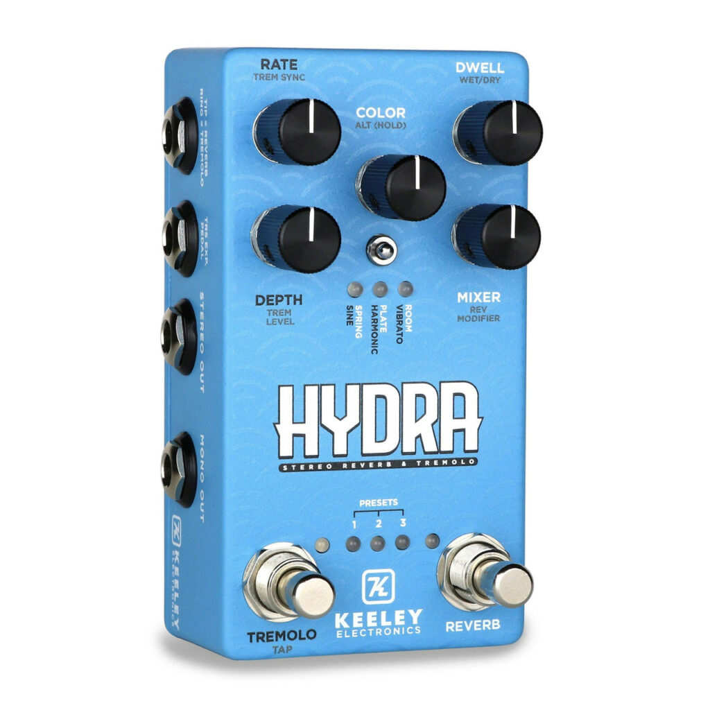 Keeley Electronics Hydra Stereo Reverb & Tremolo Pedal