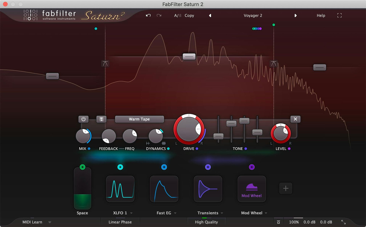 FabFilter Saturn 2 Saturation and Distortion Plugin