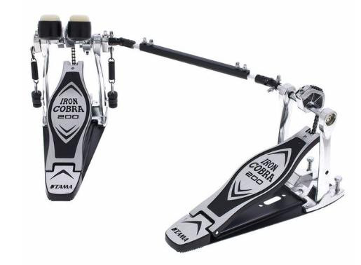 Tama HP200PTWL Iron Cobra 200 Twin Bass Drum Pedal (Left-Footed)