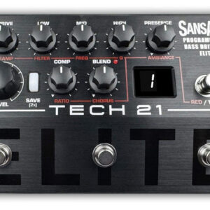 Tech 21 SansAmp Programmable Bass Driver Elite Pedal