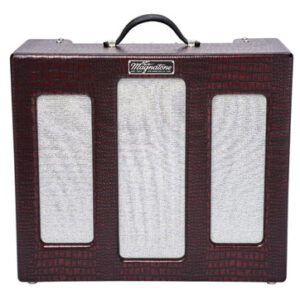 Magnatone Varsity Reverb Guitar Valve Amp Combo in Burgundy - Image 3