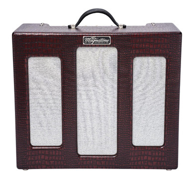 Magnatone Varsity Reverb Guitar Valve Amp Combo in Burgundy