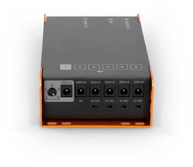 Palmer 6 Output Universal-Pedalboard Power Supply with USB