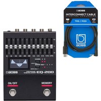 Boss EQ-200 Graphic Equalizer Pedal with MIDI Connection Cable - Image 5