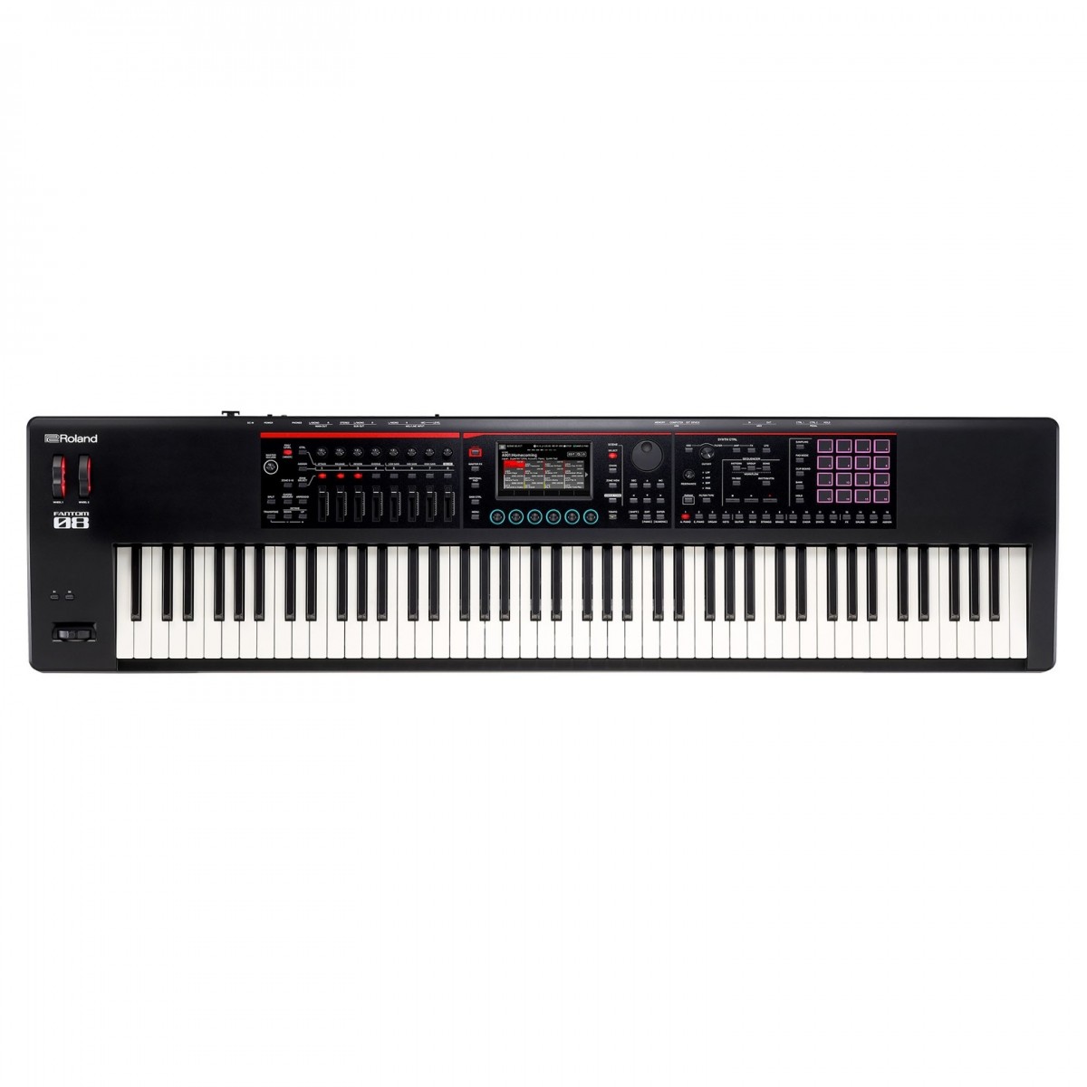 Roland Fantom-08 Synthesizer Keyboard Live Performance Bundle - Image 2
