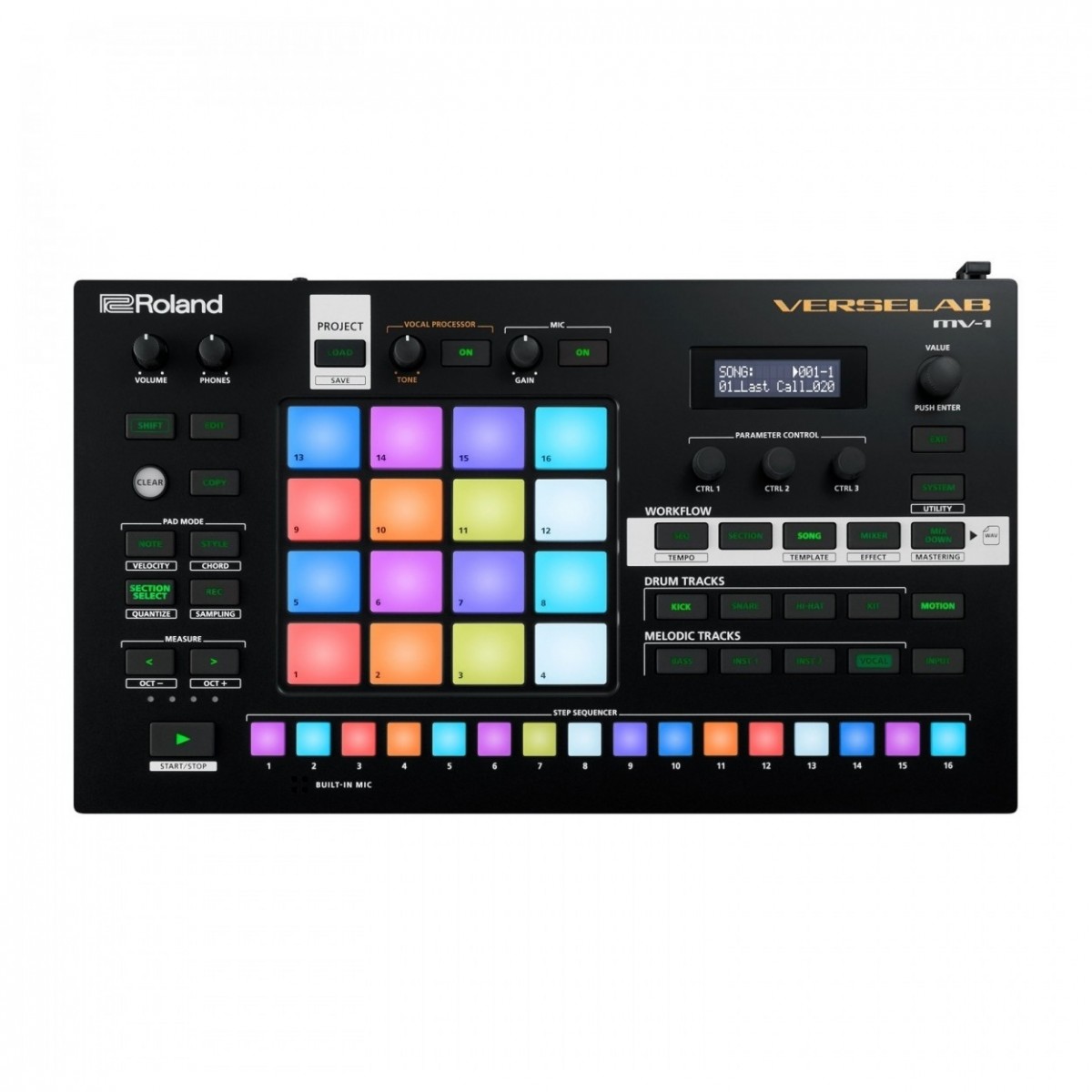 Roland MV-1 Verselab Production Studio with SubZero MH200 Headphones - Image 2