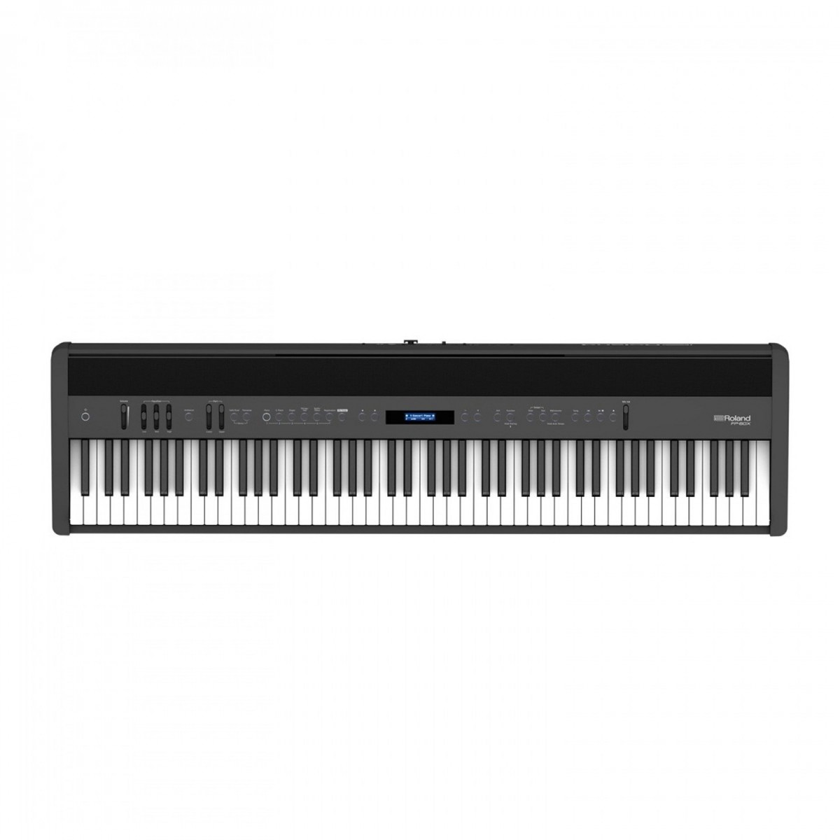 Roland FP-60X Digital Piano with Wood Frame Stand and Pedals Black - Image 2