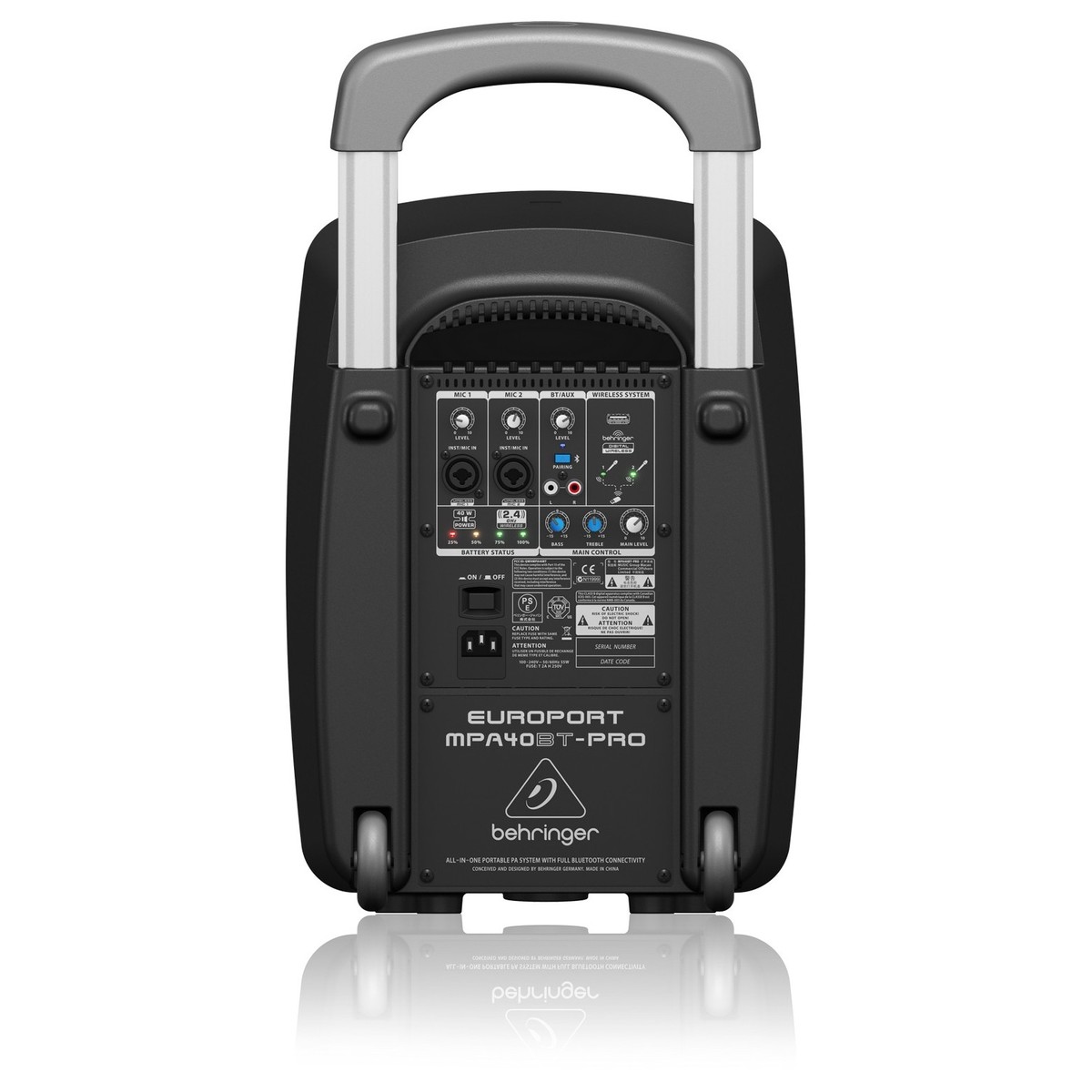 Behringer MPA40BT PRO Portable PA System - Nearly New - Image 4