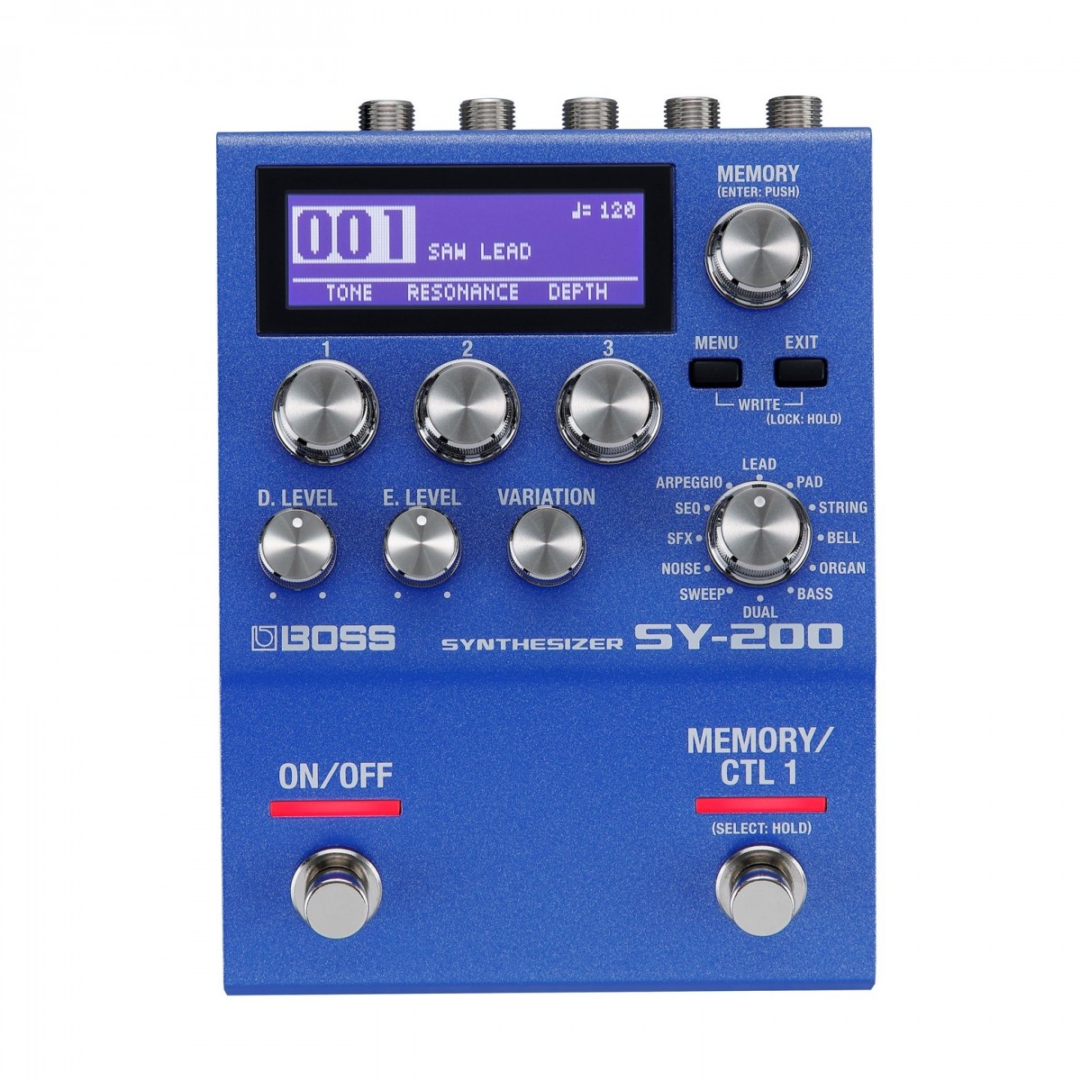 Boss SY-200 Guitar/Bass Synthesizer Pedal with Power Supply - Image 2
