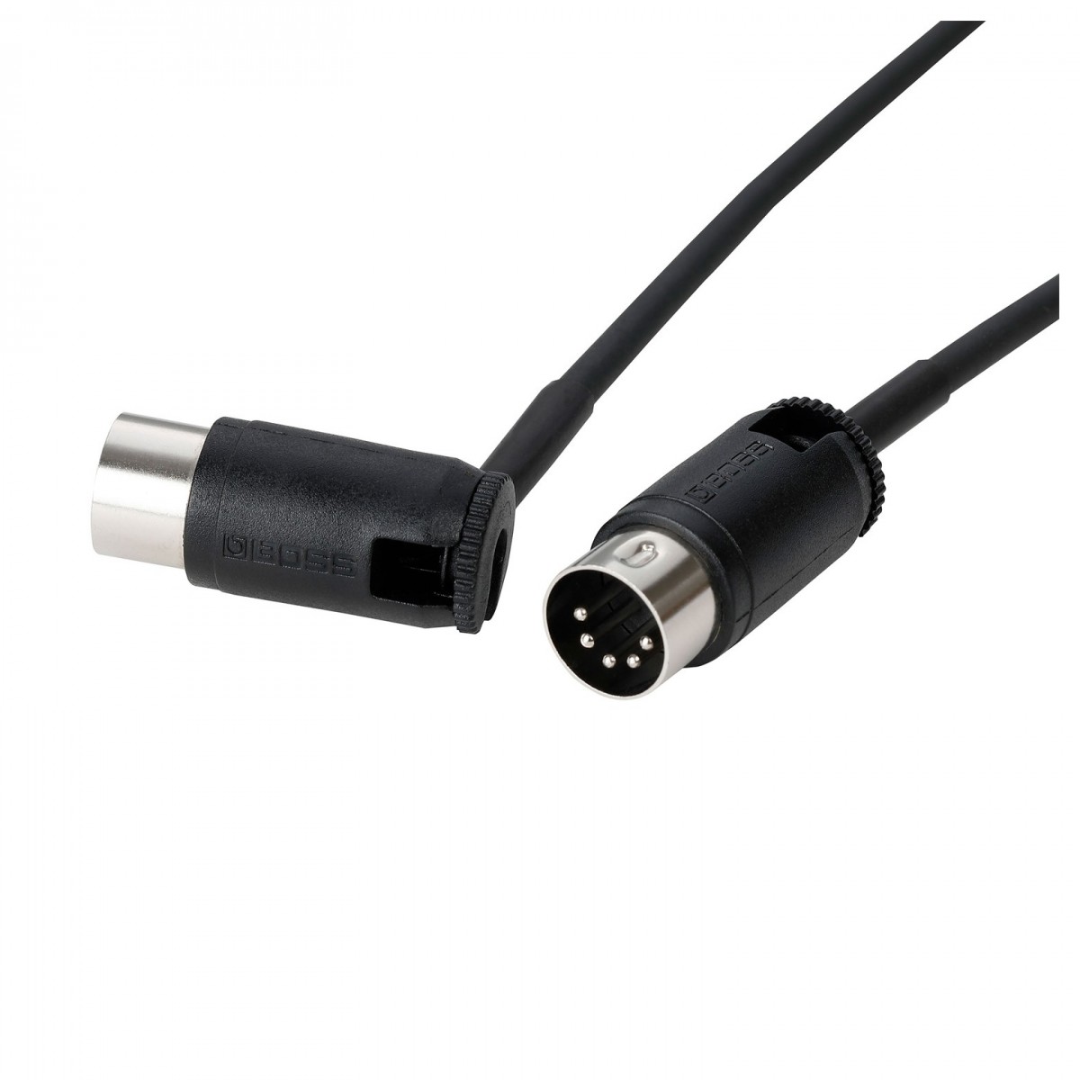 Boss BMIDI-PB1 1ft/30cm MIDI Cable with Adjustable Cable Angle