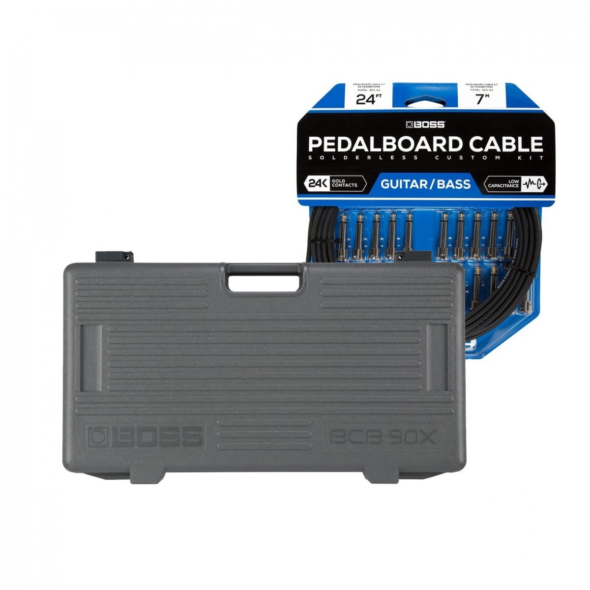 Boss BCB-90X Pedalboard with BCK-24 Solderless Patch Cable Kit - Image 1
