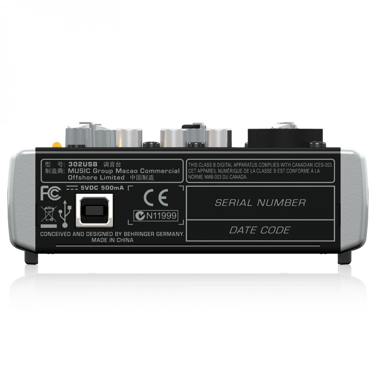 Behringer XENYX 302USB USB Analog Mixer - Image 4