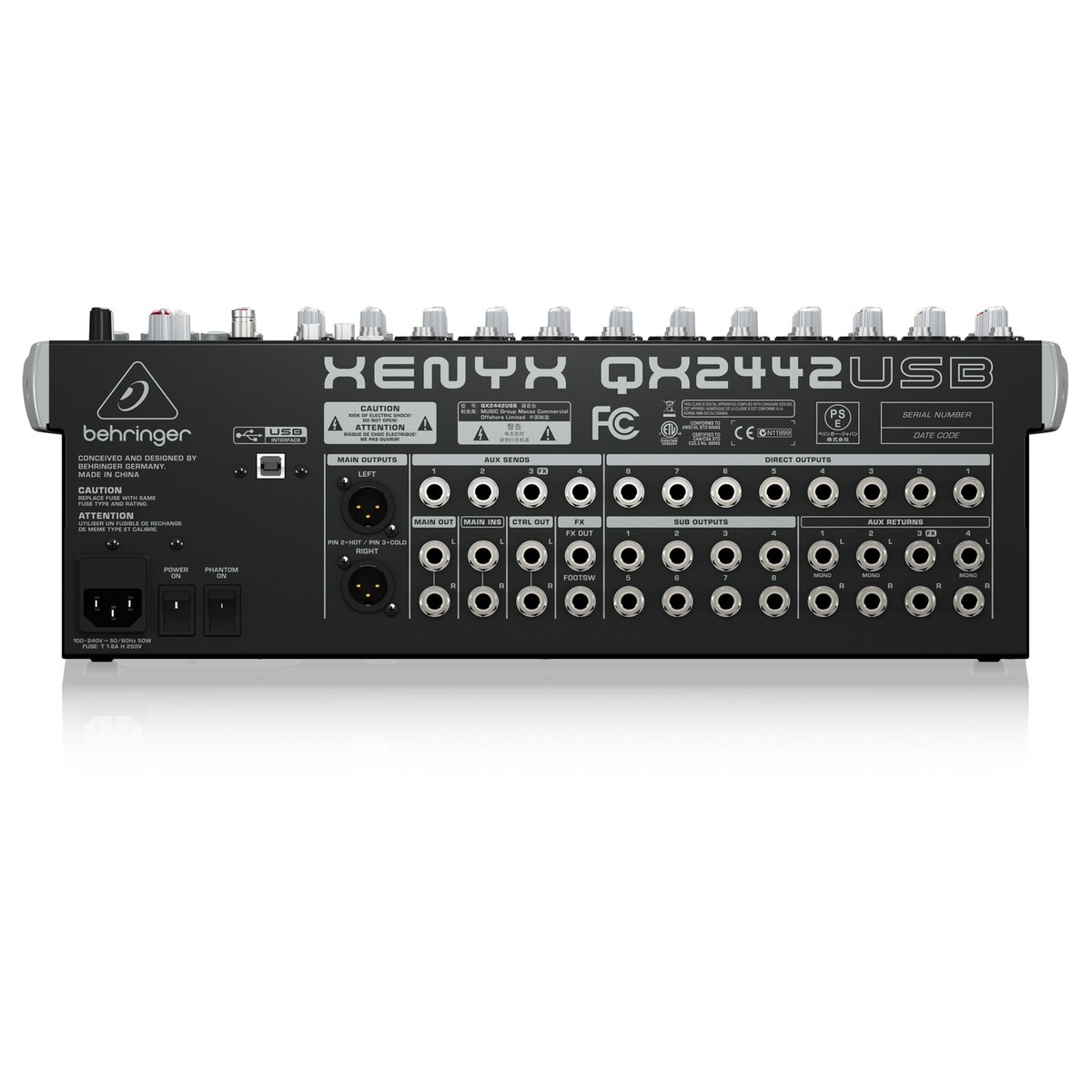 Behringer XENYX QX2442USB Mixer - Image 3